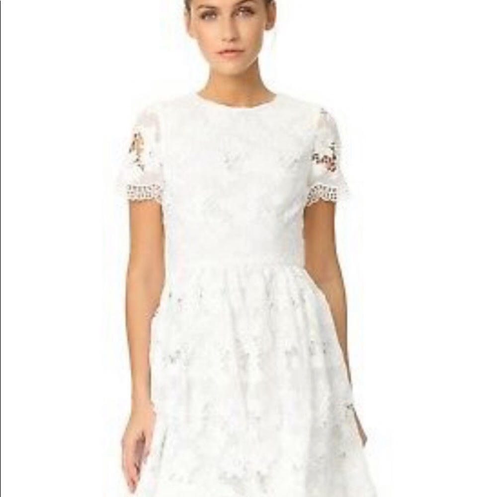 Alice + Olivia Karen Crew Neck Party Dress